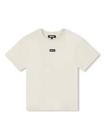 Dkny Kids' Short-sleeve T-shirt In Neutrals