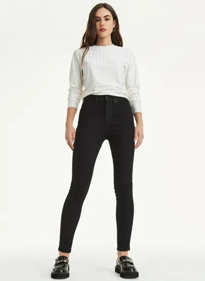 Dkny Bleeker High-rise Skinny Jeans In Subway Wash