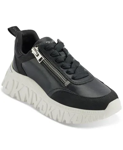 Dkny Women's Lakelyn Zip Platform Sneakers In Black