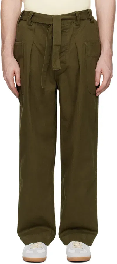 Document Khaki Wide Pocket Trousers