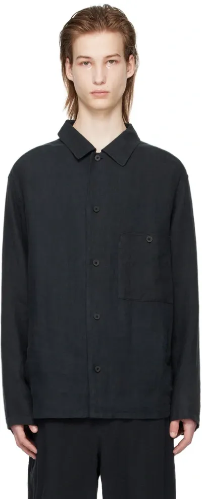 Document Navy French Shirt