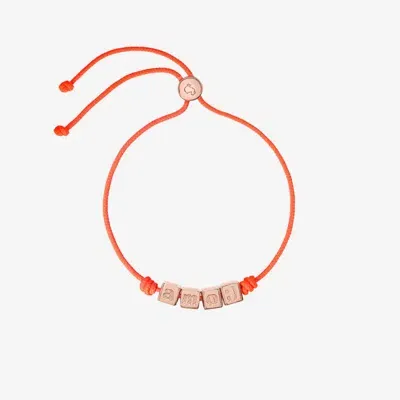 Dodo Amo Bead-detail Bracelet In Orange