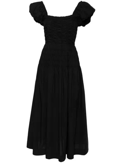 Doen Katherina Cotton Dress In Black