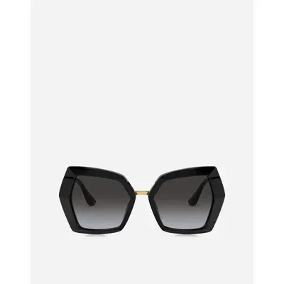 Dolce &amp; Gabbana Eyewear Dg4377 Sunglasses In Nero Lucido