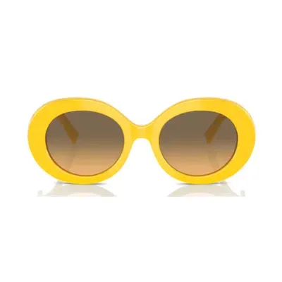 Dolce &amp; Gabbana Eyewear Dg4448 Linea Dg Logo 333411 Yellow Sunglasses In Giallo