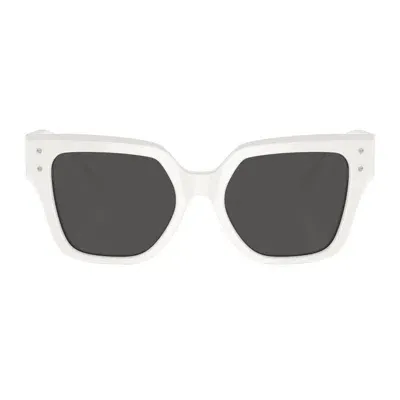 Dolce &amp; Gabbana Eyewear Dg4471 Linea Dg Sharped 331287 White Sunglasses In Bianco