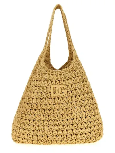 Dolce & Gabbana '3.5' Shopping Bag In Beige