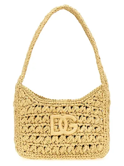 Dolce & Gabbana 3.5 Shoulder Bags In Beige