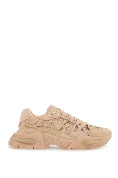 Dolce & Gabbana Airmaster Sneakers Beige In Multicolor