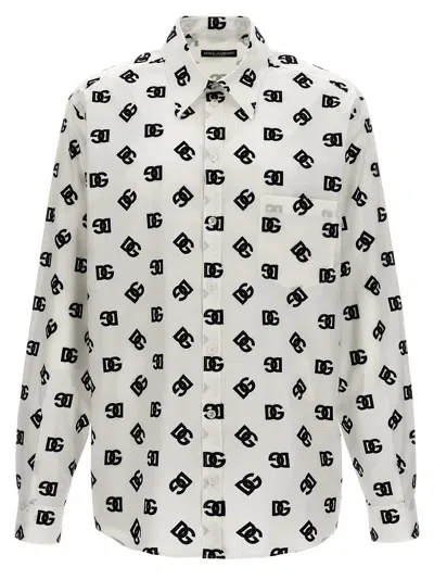 Dolce & Gabbana Black Sicily Shirt In Blanco