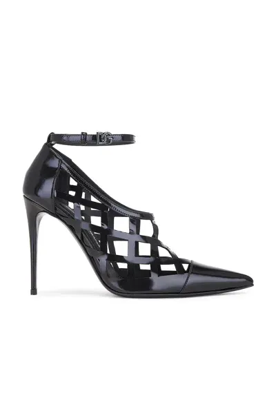 Dolce & Gabbana Ankle Strap Pump In Black