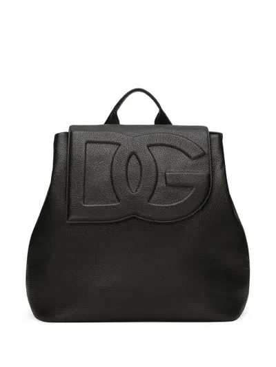 Dolce & Gabbana Dg Emossed In Black