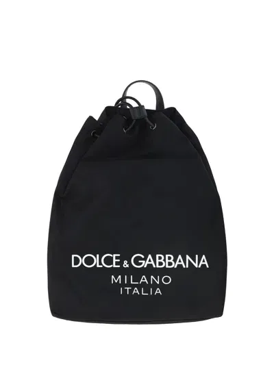 Dolce & Gabbana Backpack In Nero/nero