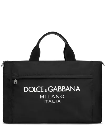 Dolce & Gabbana Shopping Tote In Black