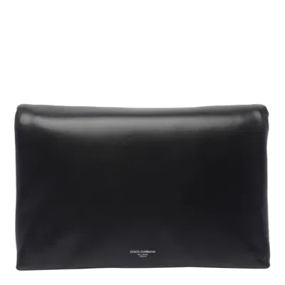 Dolce & Gabbana Leather Crossbody Bag In Black