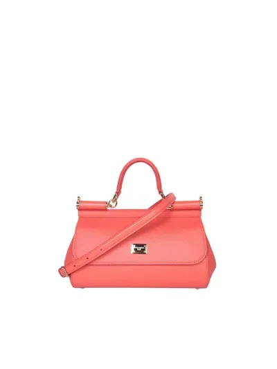 Dolce & Gabbana Handbag From The Sicily Line In Small Size In Orange