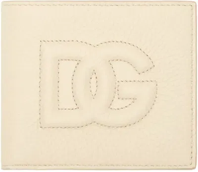 Dolce & Gabbana Beige Logo Bifold Wallet In Sabbia 3