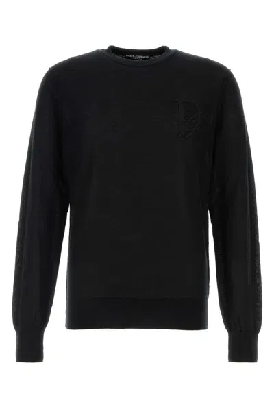 Dolce & Gabbana Black Cashmere Sweater