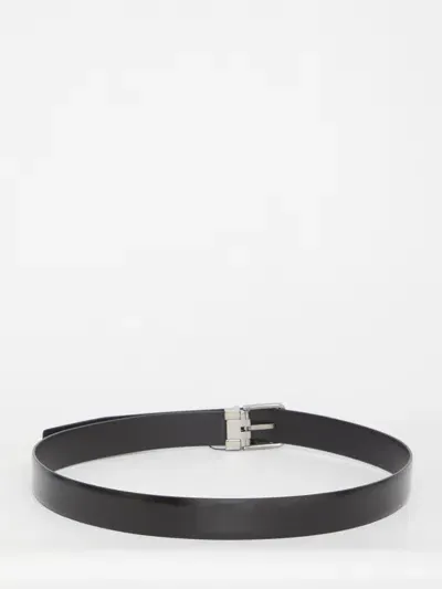 Dolce & Gabbana Black Leather Belt