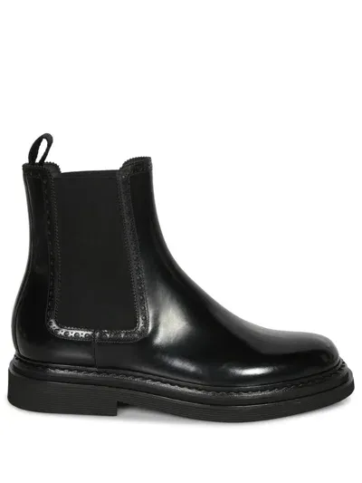 Dolce & Gabbana Black Leather Boots