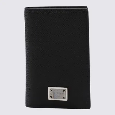 Dolce & Gabbana Black Leather Card Holder