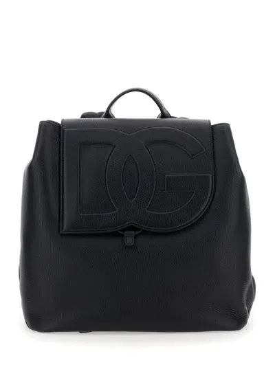 Dolce & Gabbana Dg Emossed In Black