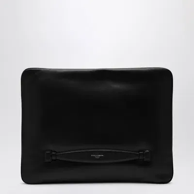 Dolce & Gabbana Black Nappa Leather Handbag