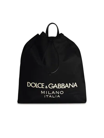 Dolce & Gabbana Black Nylon Backpack