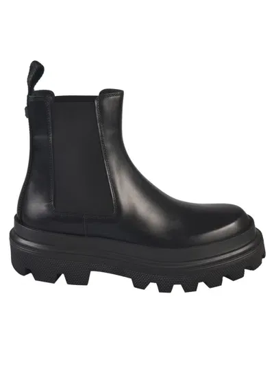 Dolce & Gabbana Black Slip On Boots