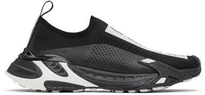 Dolce & Gabbana Stretch Mesh Fast Sneakers In Black