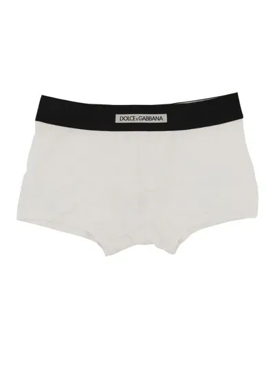 Dolce & Gabbana Boxers With Logo In White