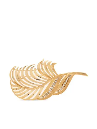 Dolce & Gabbana Brass Brooch In Zoo00 Gold