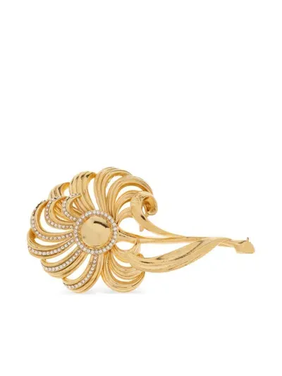 Dolce & Gabbana Brass Brooch In Gold