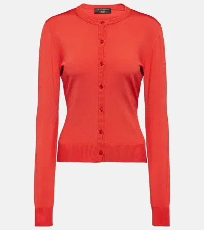 Dolce & Gabbana Capri Cardigan In Red