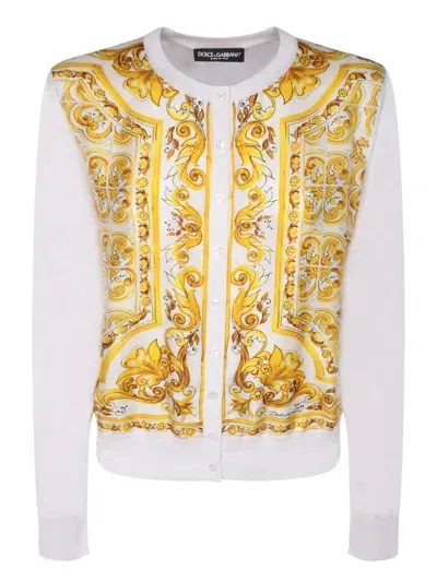 Dolce & Gabbana Cardigans In Yellow