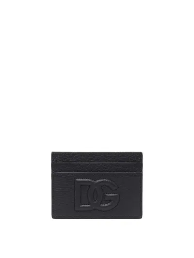 Dolce & Gabbana Dg Logo Cards Holder In Black