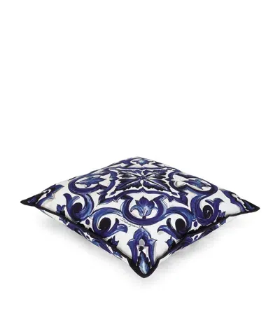 Dolce & Gabbana Casa Blu Mediterraneo Cushion In Multi