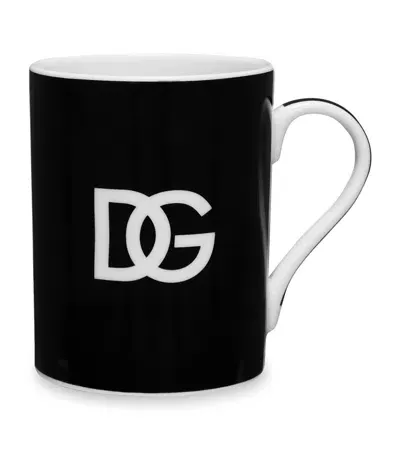 Dolce & Gabbana Casa Logo Mug In Black