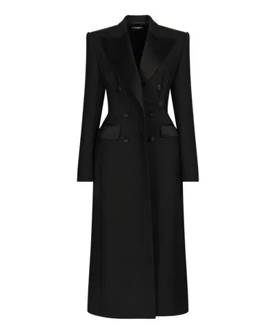 Dolce & Gabbana Coat In Black