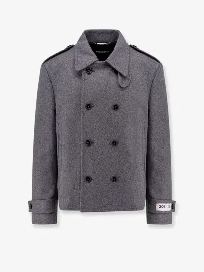 Dolce & Gabbana Coat In Gray