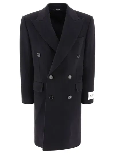 Dolce & Gabbana Coats In Black