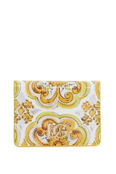 Dolce & Gabbana Continental 3.5 Wallet With In Yellow