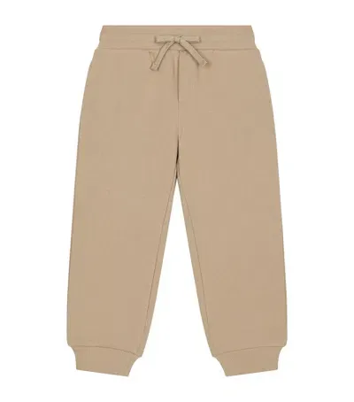 Dolce & Gabbana Kids' Cotton Sweatpants In Brown