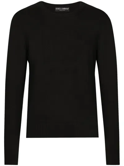 Dolce & Gabbana Crew-neck Sweater In Black