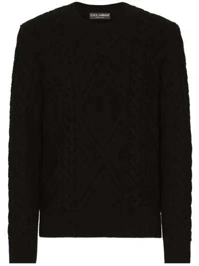 Dolce & Gabbana Crew-neck Sweater In Schwarz