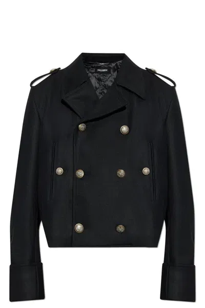 Dolce & Gabbana Cropped Military In Black