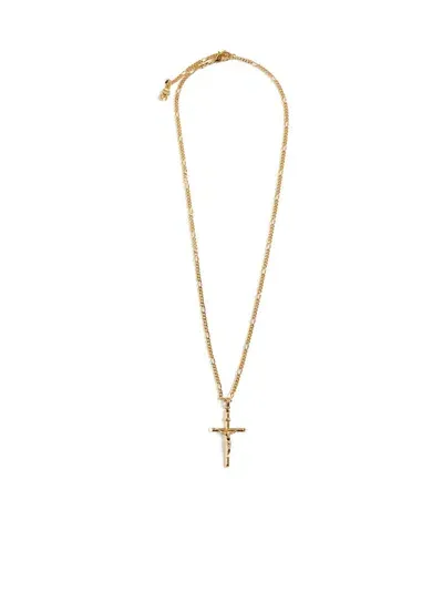 Dolce & Gabbana Gold Brass Cross Necklace