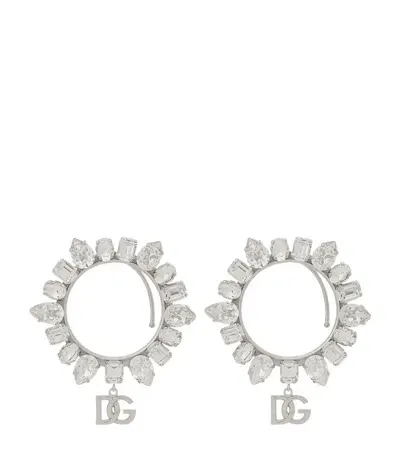 Dolce & Gabbana Crystal Cuff Earrings In Metallic