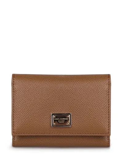 Dolce & Gabbana Dauphine Wallet In Brown