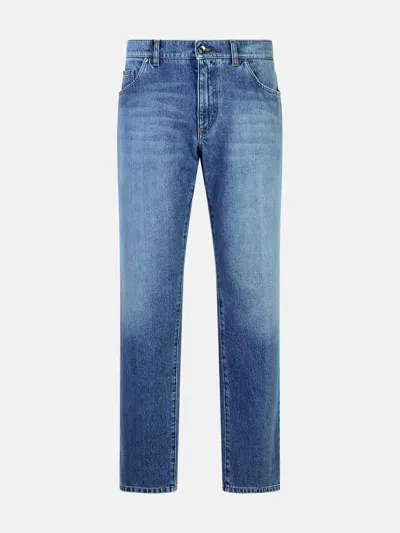 Dolce & Gabbana Denim Cotton Jeans In Blue